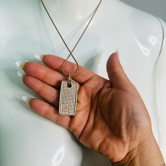 G.I.L.I. Black Spinel Rose Gold Initial “S” Necklace - Picture 5 of 5